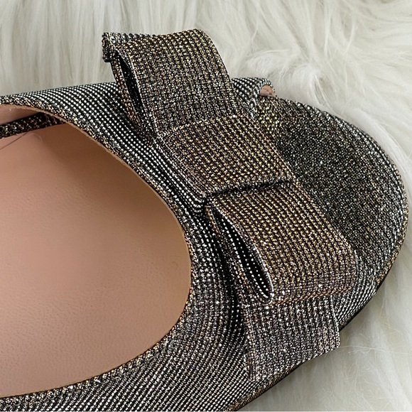 Kate Spade New York Shimmering Felisha Bronze Lurex Heels - Picture 6 of 11